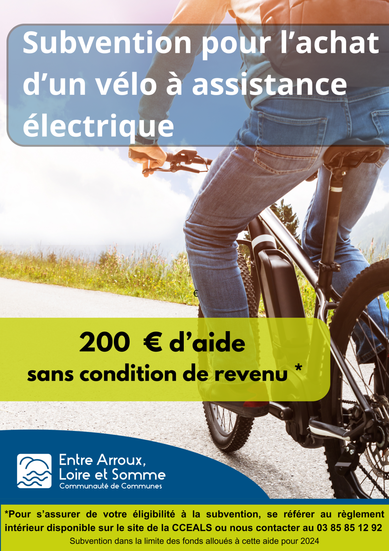 SUBVENTION POUR L'ACHAT DE VELO A ASSISTANCE ELECTRIQUE