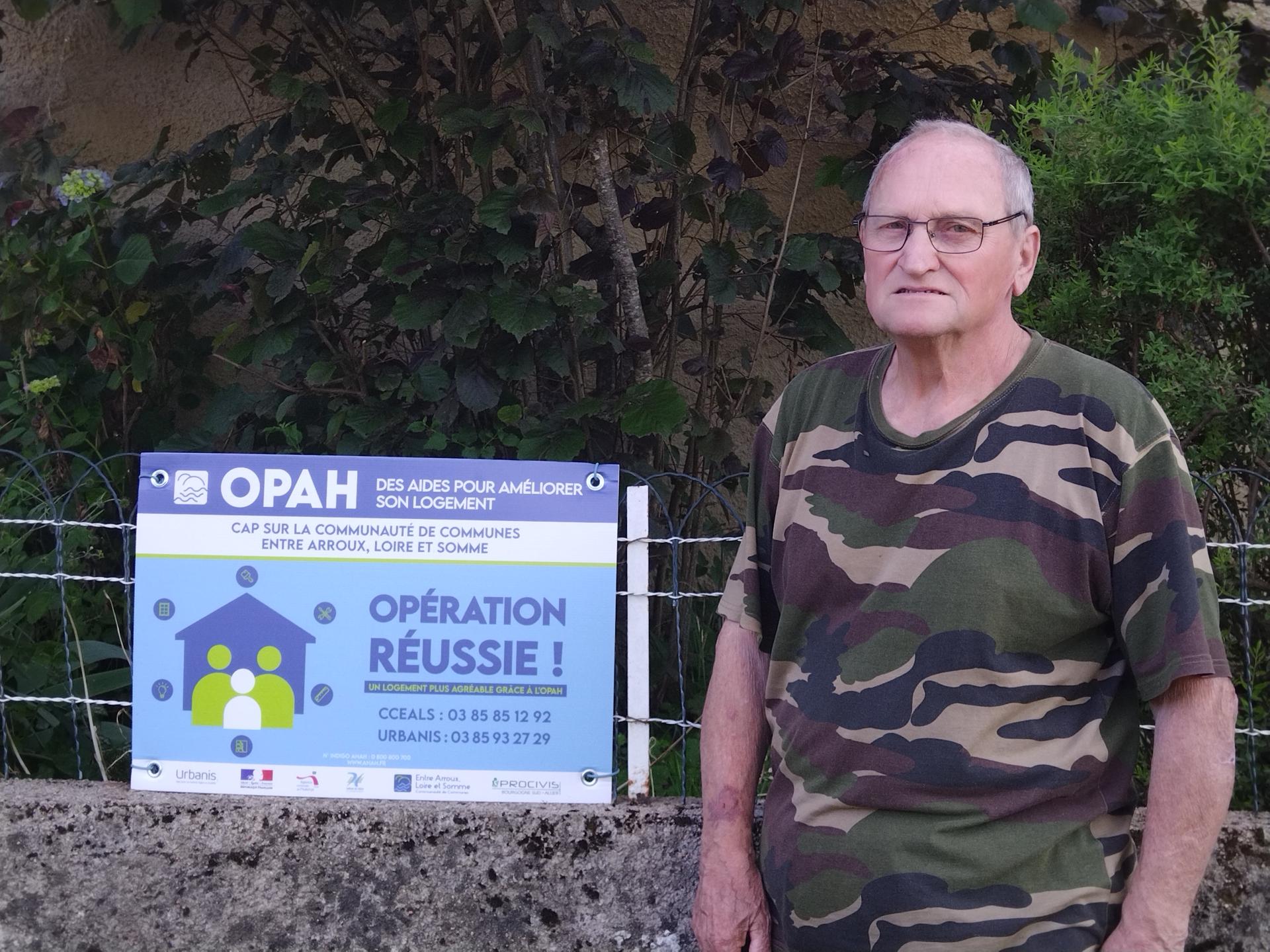 L'un des bénéficiaires de l'OPAH